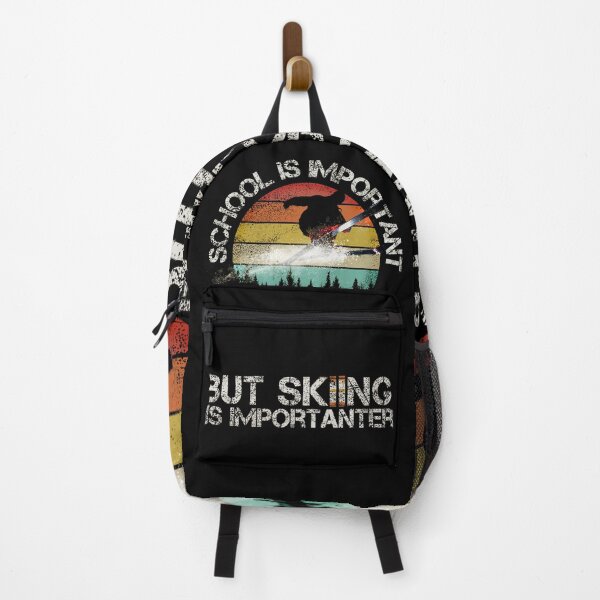 Item preview, School is Important but Skiing is Importanter designed and sold by LeoGallery.