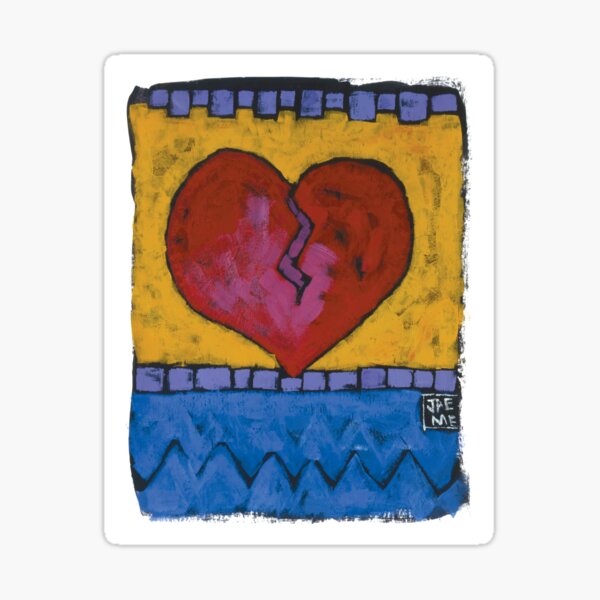 Heart Cracked Sticker