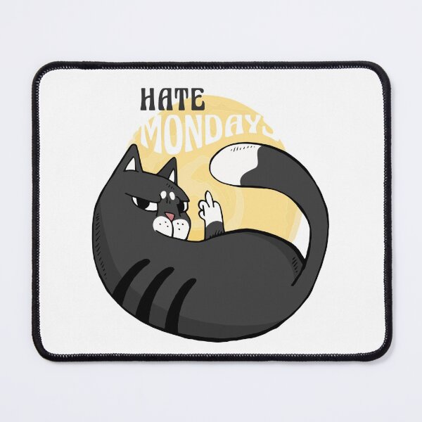 Item preview, Hate Mondays Cat designed and sold by Artrographic.