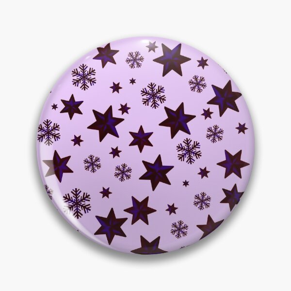 Item preview, Stars & Snowflakes SHADOWED Pattern: Dark Purple designed and sold by PawsitiveMum.