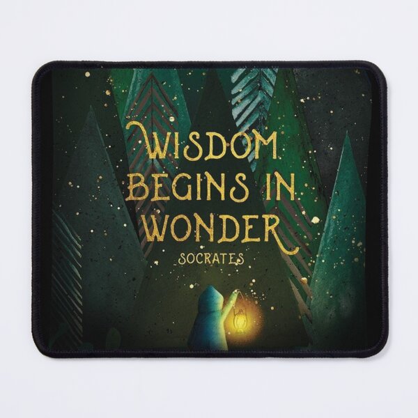 Item preview, Wisdom begins where wonder is..... designed and sold by EevieTrainer.