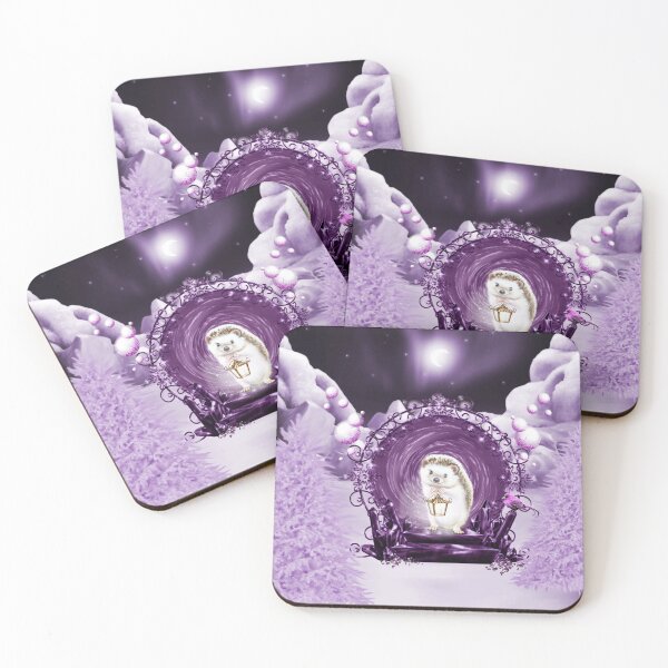 Item preview, Little Hedgehog in a winter landscape designed and sold by nicky2342.