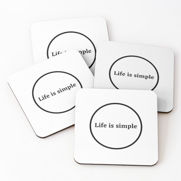 Item preview, Life is simple  designed and sold by Dostaishop.