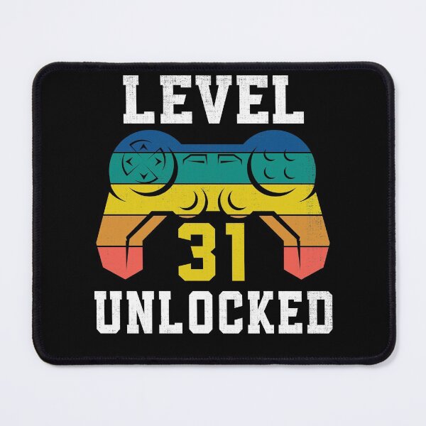 Item preview, Level 31 Unlocked, 31st Gamer Birthday Distressed designed and sold by Fabvity.
