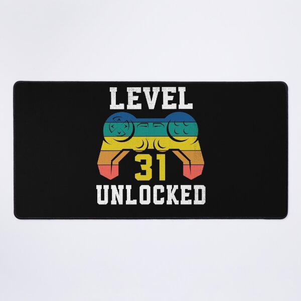 Item preview, Level 31 Unlocked, 31st Gamer Birthday Distressed designed and sold by Fabvity.
