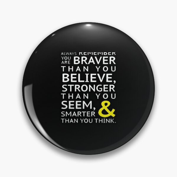 Item preview, "You Are Braver Than You Believe"FUNNY HOODIES Pullover Hoodie designed and sold by andreearnest.