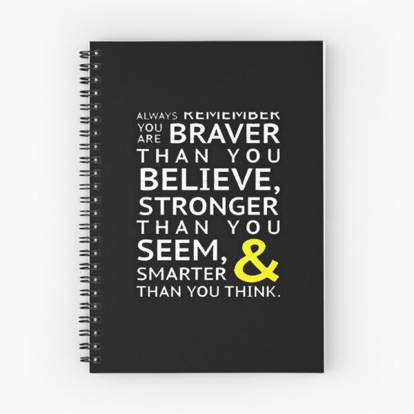 Item preview, "You Are Braver Than You Believe"FUNNY HOODIES Pullover Hoodie designed and sold by andreearnest.