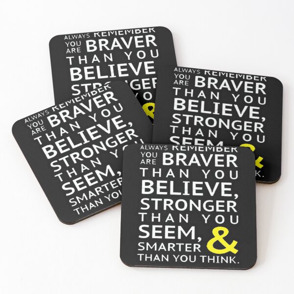 Item preview, "You Are Braver Than You Believe"FUNNY HOODIES Pullover Hoodie designed and sold by andreearnest.