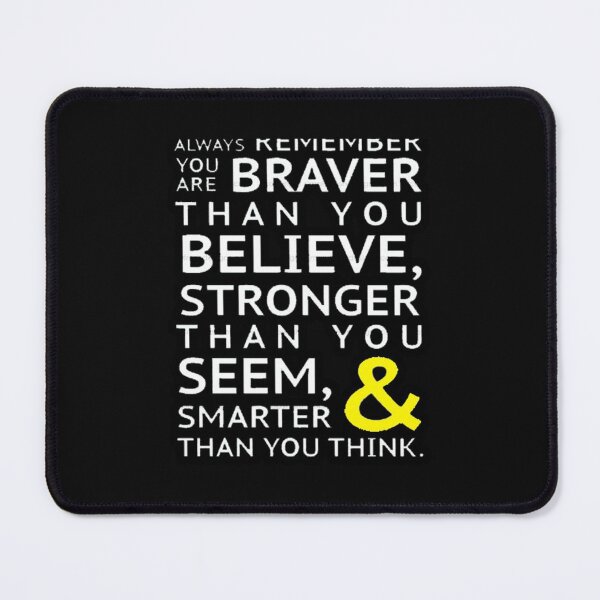 Item preview, "You Are Braver Than You Believe"FUNNY HOODIES Pullover Hoodie designed and sold by andreearnest.