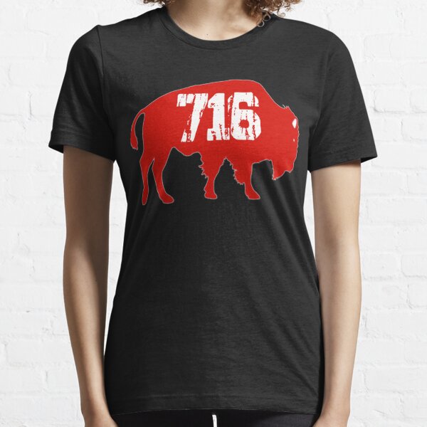 Womens Buffalo Mafia for The 716 Area Code Buffalo NY V-Neck T-Shirt