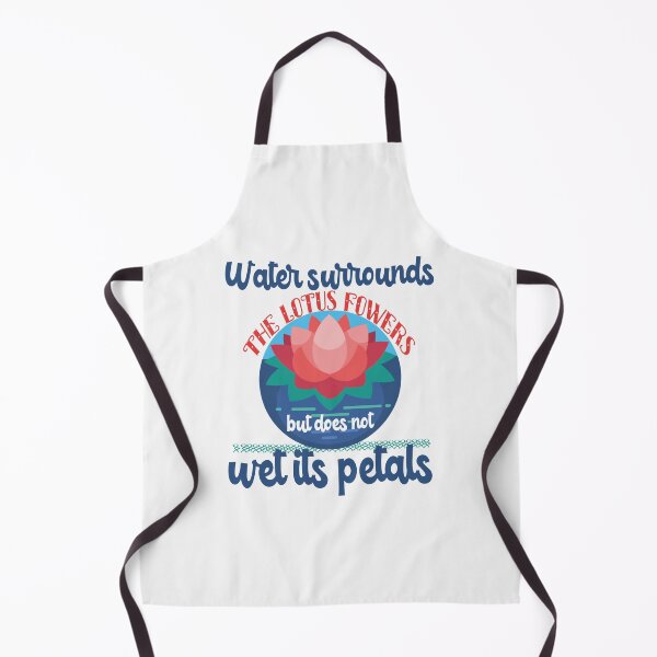Item preview, Water surrounds the lotus flowers but does not wet its petals ,spiritual Lotus Buddha quotes designed and sold by Amirebdesign.