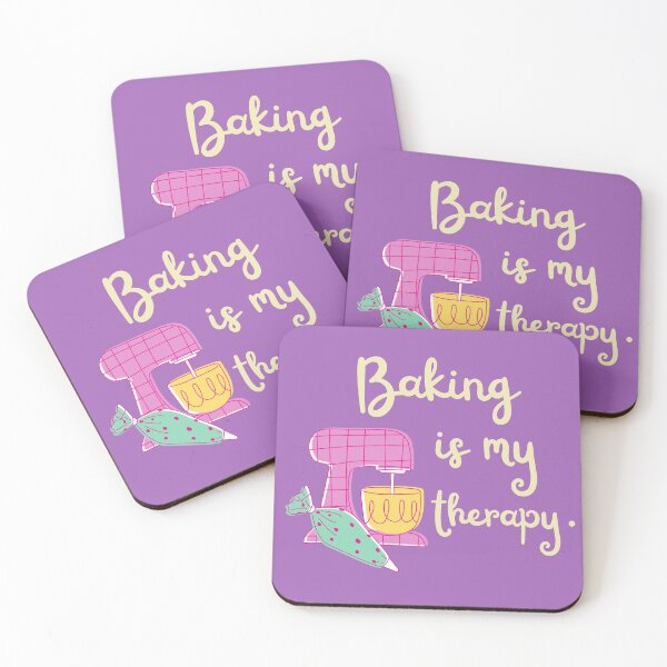 Item preview, Baking Is My Therapy. designed and sold by expatessentials.