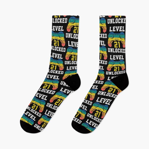 Item preview, Level 21 Unlocked, 21st Gamer Birthday Distressed designed and sold by Fabvity.