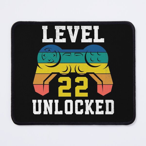 Item preview, Level 22 Unlocked, 22nd Gamer Birthday Distressed designed and sold by Fabvity.
