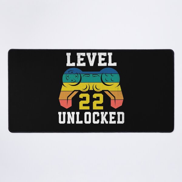 Item preview, Level 22 Unlocked, 22nd Gamer Birthday Distressed designed and sold by Fabvity.