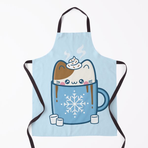 Item preview, Hot Chocolate Kawaii Christmas Cat designed and sold by KittyCotton.