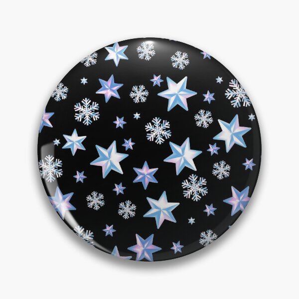 Item preview, Stars & Snowflakes IRIDESCENT Pattern: White Pearl Snow designed and sold by PawsitiveMum.