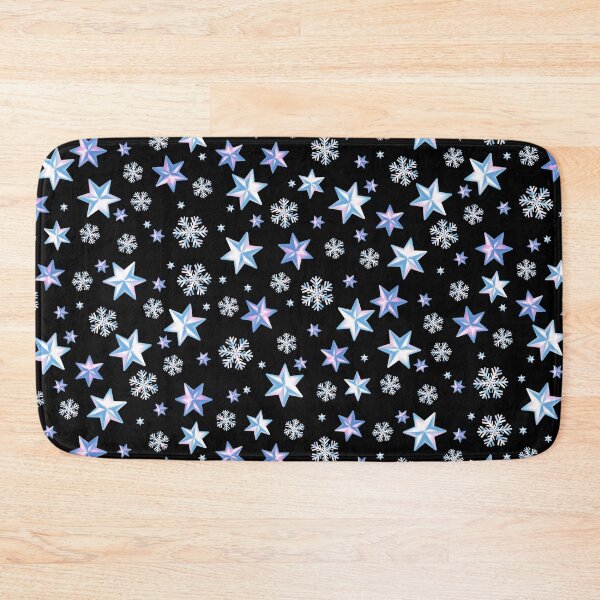 Item preview, Stars & Snowflakes IRIDESCENT Pattern: White Pearl Snow designed and sold by PawsitiveMum.