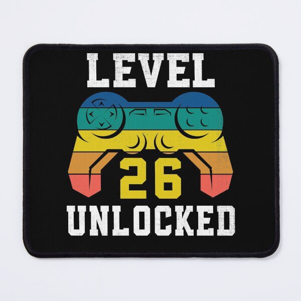 Item preview, Level 26 Unlocked, 26th Gamer Birthday Distressed designed and sold by Fabvity.