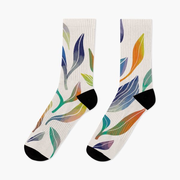 Item preview, Bright Colorful Leaves Pattern designed and sold by Yulia Saraswati.