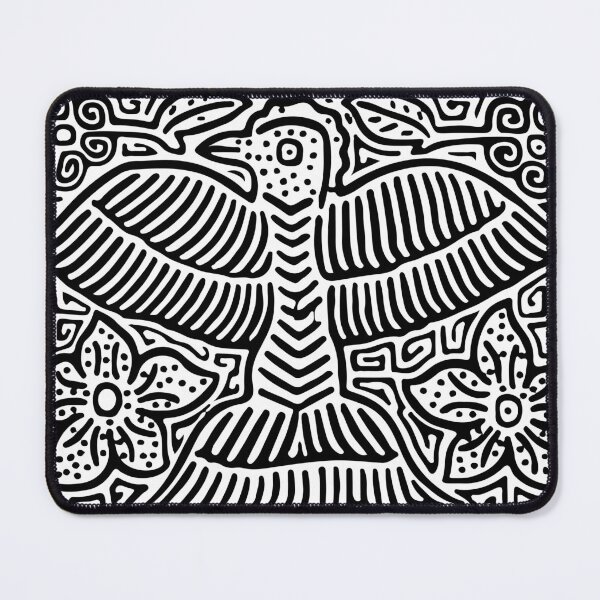 Item preview, mola kuna from panama b and w designed and sold by Melquidedec.