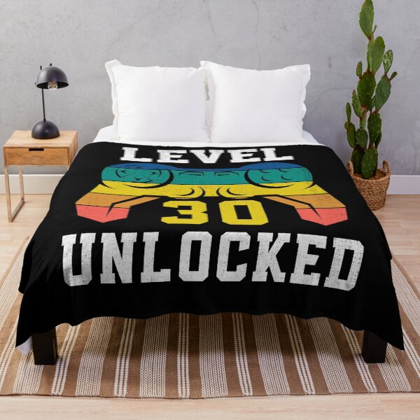 Item preview, Level 30 Unlocked, 30th Gamer Birthday Distressed designed and sold by Fabvity.