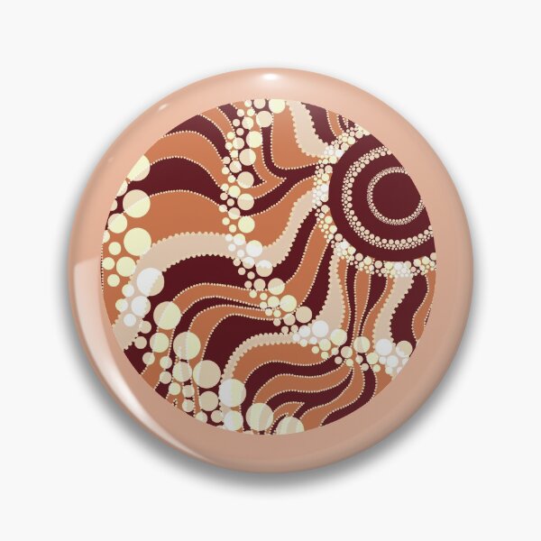 Item preview, circle sunbeam dot art (saturated)  designed and sold by DoesArtAndStuff.