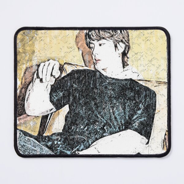 Item preview, Jin BTS Bangtan Boys K-Pop Idol Group Member 방탄소년단 Butter Concept Sketch Artwork 02 designed and sold by mauveswancom.