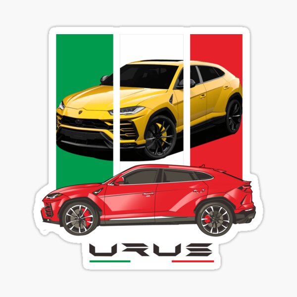 Urus SuperCar SUV Red " Sticker for Sale by viralstudio