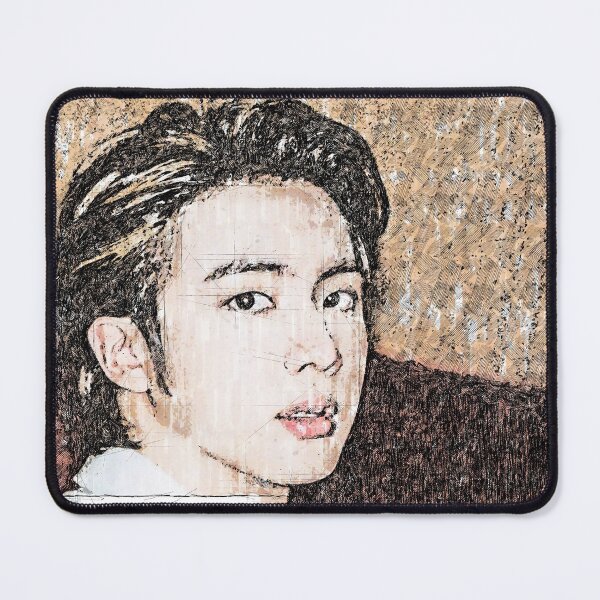 Item preview, Jin BTS Bangtan Boys K-Pop Idol Group Member 방탄소년단 Butter Face Sketch Artwork 01 designed and sold by mauveswancom.