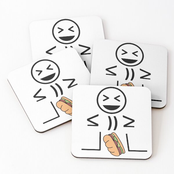Item preview, emoji - Confident Emoji fullbody with sandwich designed and sold by jujupey.