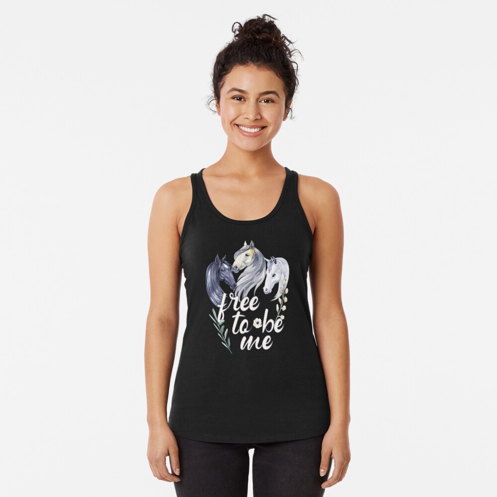 Free Spirit Pony Girl Flowy Tank, Bohemian Style