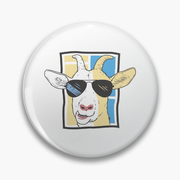 Item preview, Goat with sunglasses designed and sold by DerSenat.