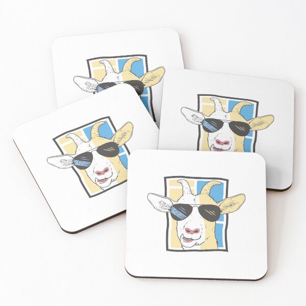 Item preview, Goat with sunglasses designed and sold by DerSenat.