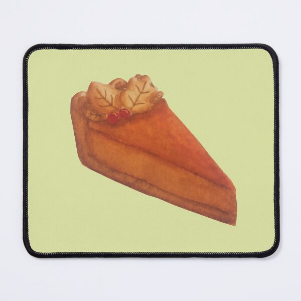 Item preview, Pumpkin Pie Watercolour Food Illustration Green background designed and sold by tifft.