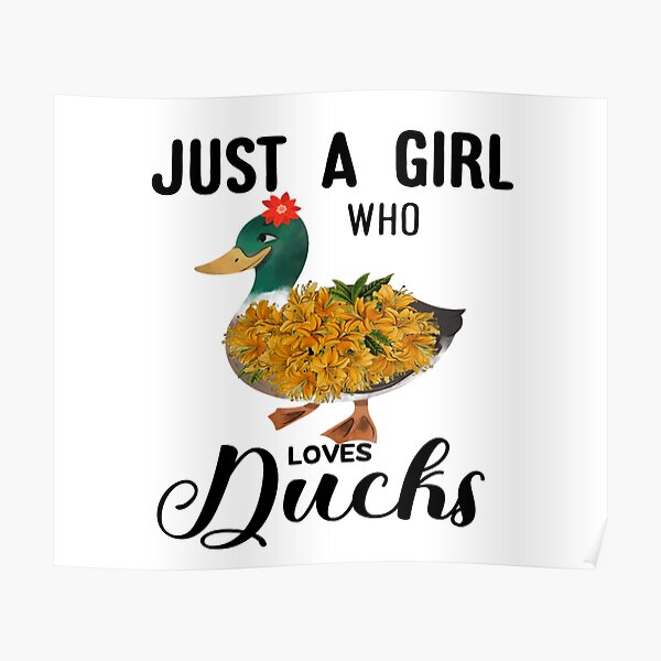 Beware Crazy Duck Lady Wall Art Panel Frame Funny Animal 