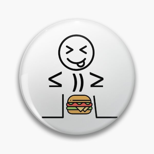 Item preview, emoji - Confident Emoji fullbody with hamburger  designed and sold by jujupey.
