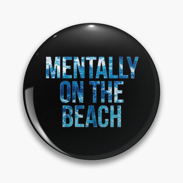 Item preview, Mentally on the beach, - cute summer vibes design designed and sold by Theleochick.
