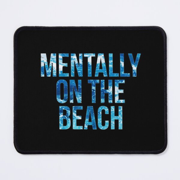 Item preview, Mentally on the beach, - cute summer vibes design designed and sold by Theleochick.