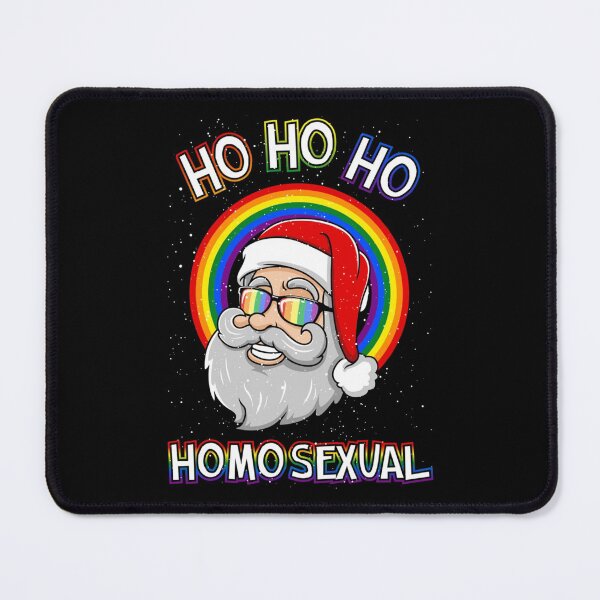 Item preview, Ho Ho Ho Homosexual Holigays LGBT Ugly Christmas Sweater Sweatshirt designed and sold by ebonigail.