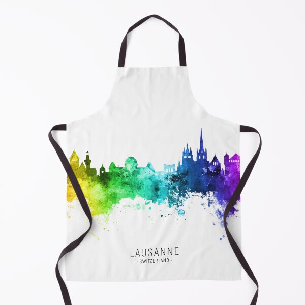 Item preview, Lausanne Switzerland Skyline designed and sold by ArtPrints.