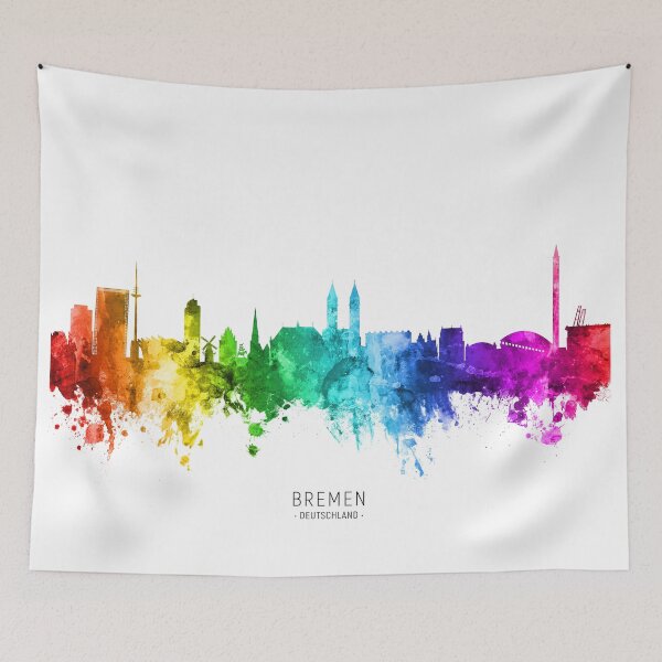 Item preview, Bremen Germany Skyline designed and sold by ArtPrints.