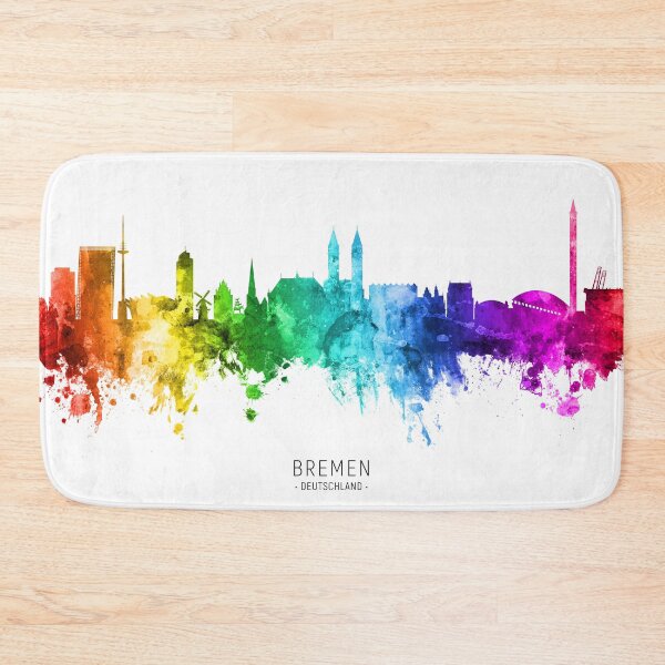 Item preview, Bremen Germany Skyline designed and sold by ArtPrints.