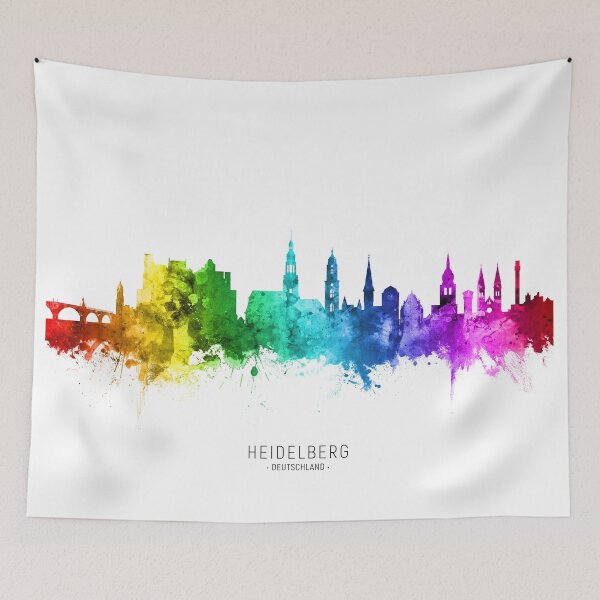 Item preview, Heidelberg Germany Skyline designed and sold by ArtPrints.