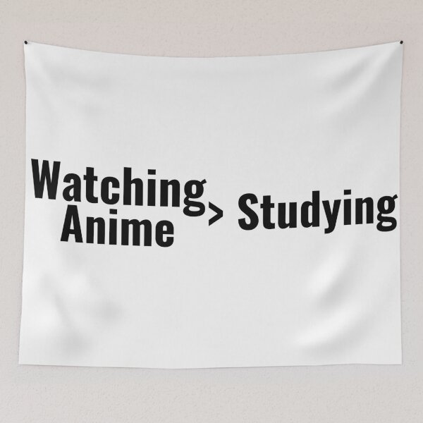 Item preview, Watching Anime > Studying designed and sold by Edenjodie.