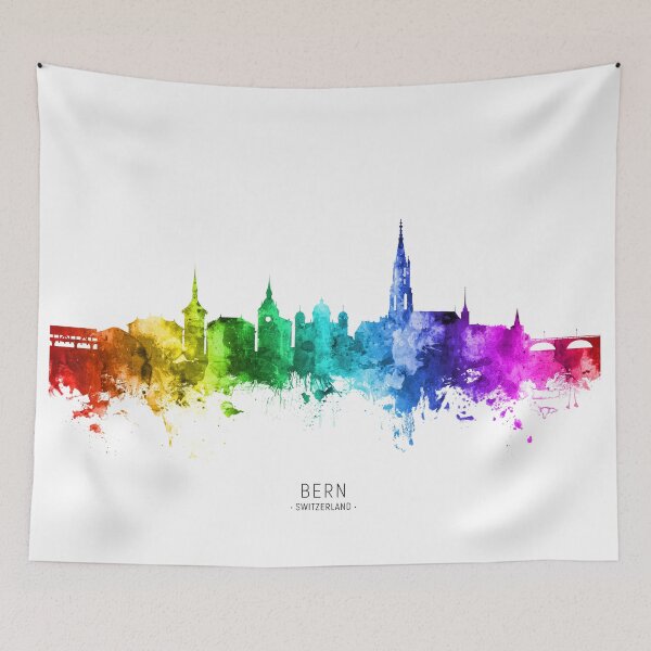 Artikelvorschau, Bern Switzerland Skyline entworfen und verkauft von ArtPrints.