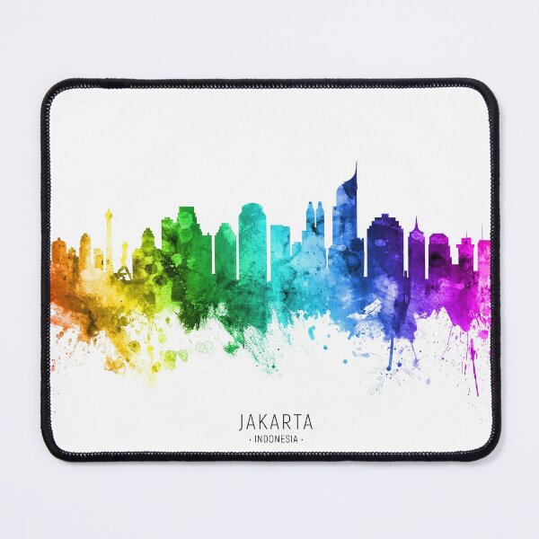 Item preview, Jakarta Skyline Indonesia designed and sold by ArtPrints.