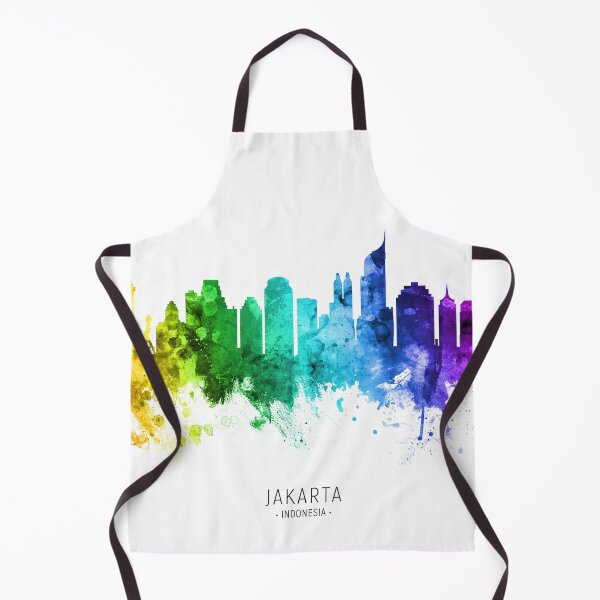 Item preview, Jakarta Skyline Indonesia designed and sold by ArtPrints.