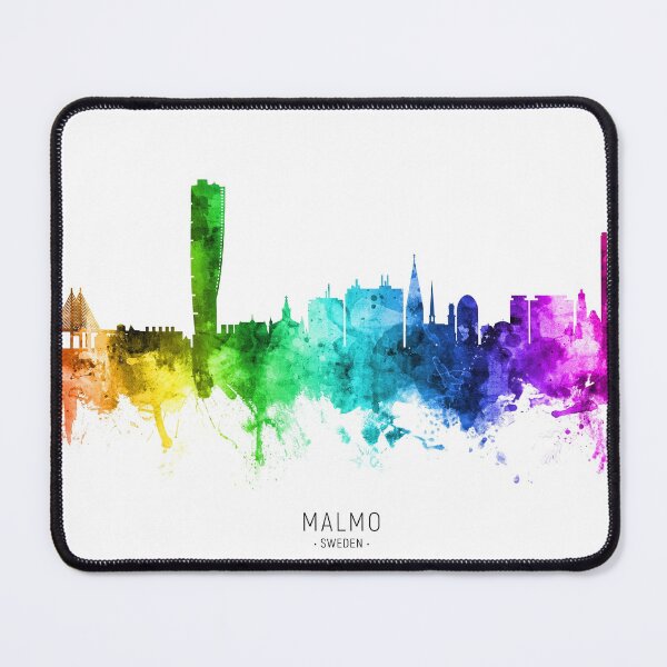 Item preview, Malmo Sweden Skyline designed and sold by ArtPrints.