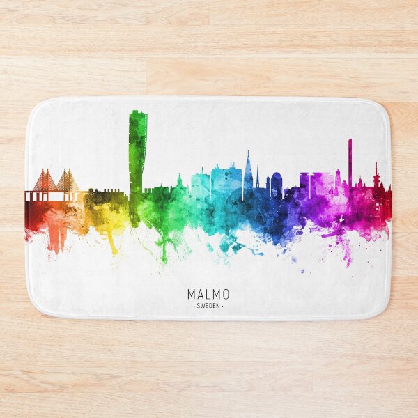Item preview, Malmo Sweden Skyline designed and sold by ArtPrints.